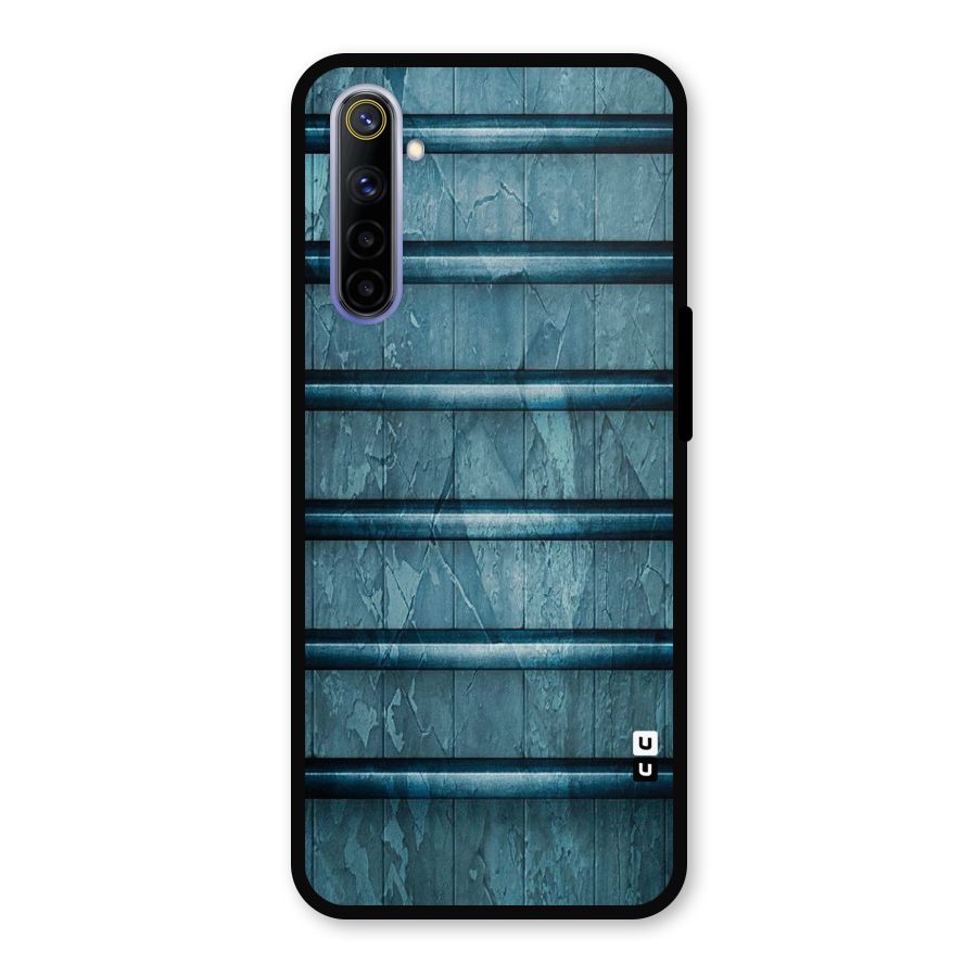 Rustic Blue Shelf Metal Back Case for Realme 6i