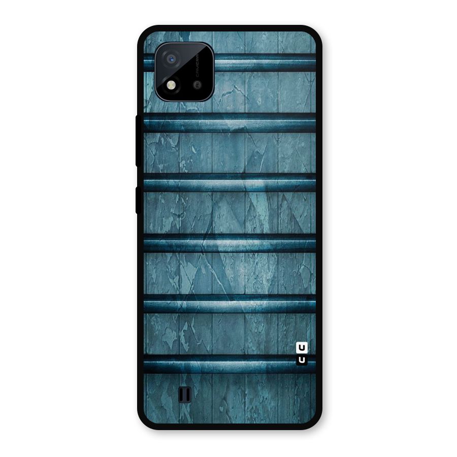 Rustic Blue Shelf Metal Back Case for Realme C11 2021
