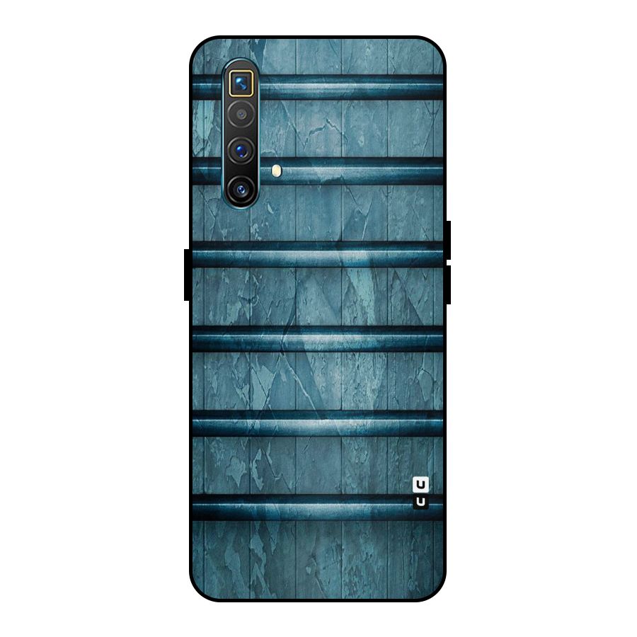 Rustic Blue Shelf Metal Back Case for Realme X3