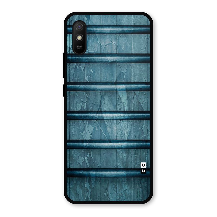 Rustic Blue Shelf Metal Back Case for Redmi 9i