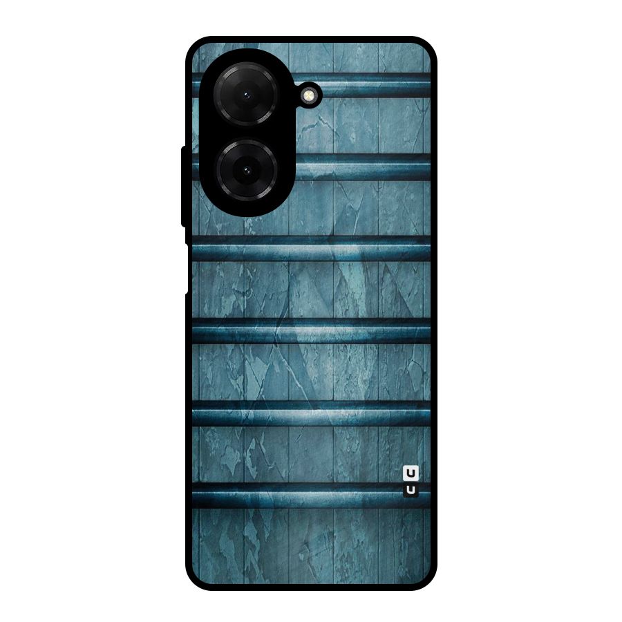 Rustic Blue Shelf Metal Back Case for Redmi A5 4G