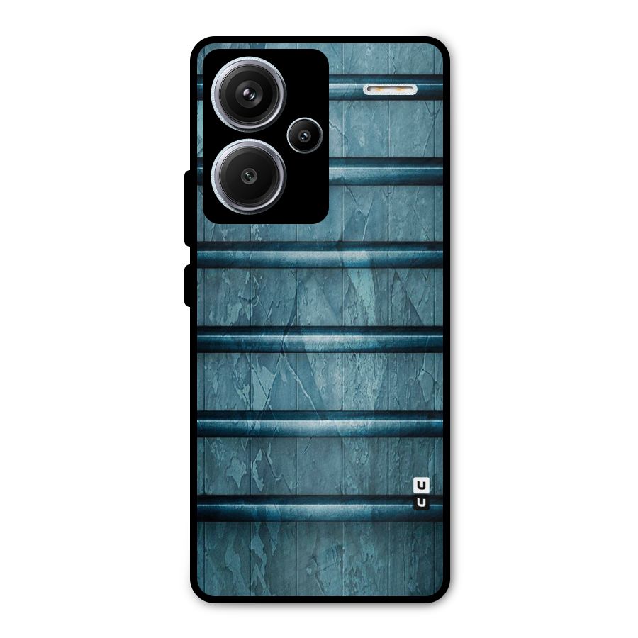Rustic Blue Shelf Metal Back Case for Redmi Note 13 Pro Plus