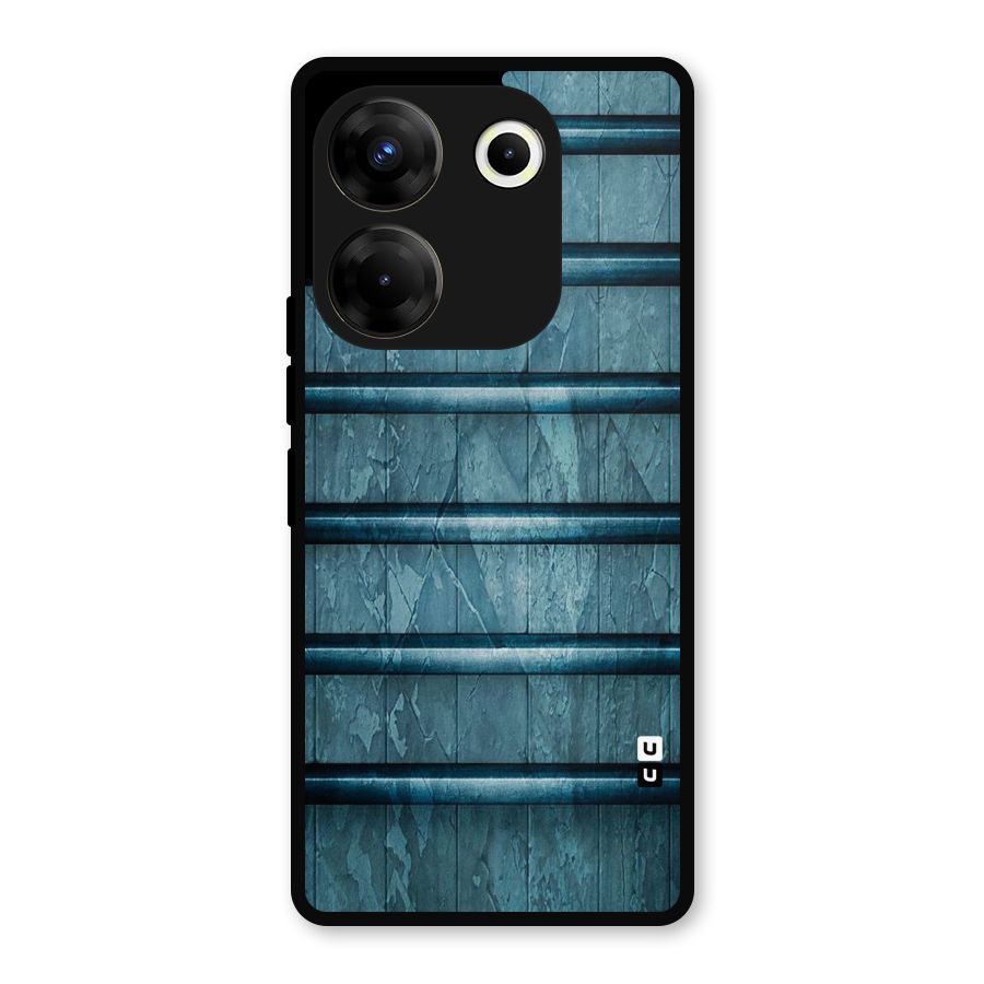 Rustic Blue Shelf Metal Back Case for Tecno Camon 20