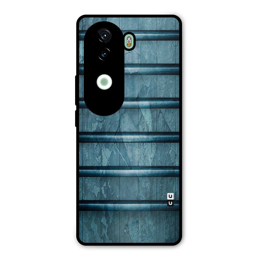 Rustic Blue Shelf Metal Back Case for Vivo V40e