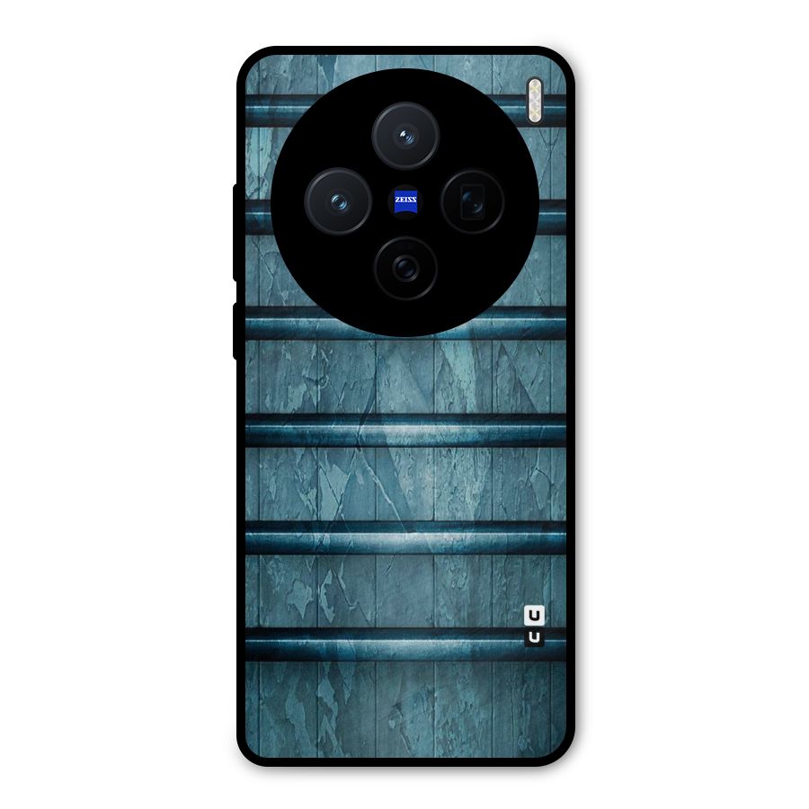 Rustic Blue Shelf Metal Back Case for Vivo X200