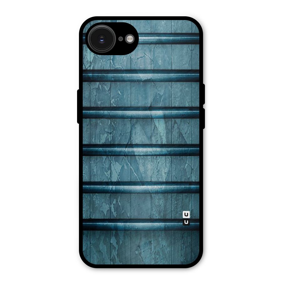 Rustic Blue Shelf Metal Back Case for iPhone 16e