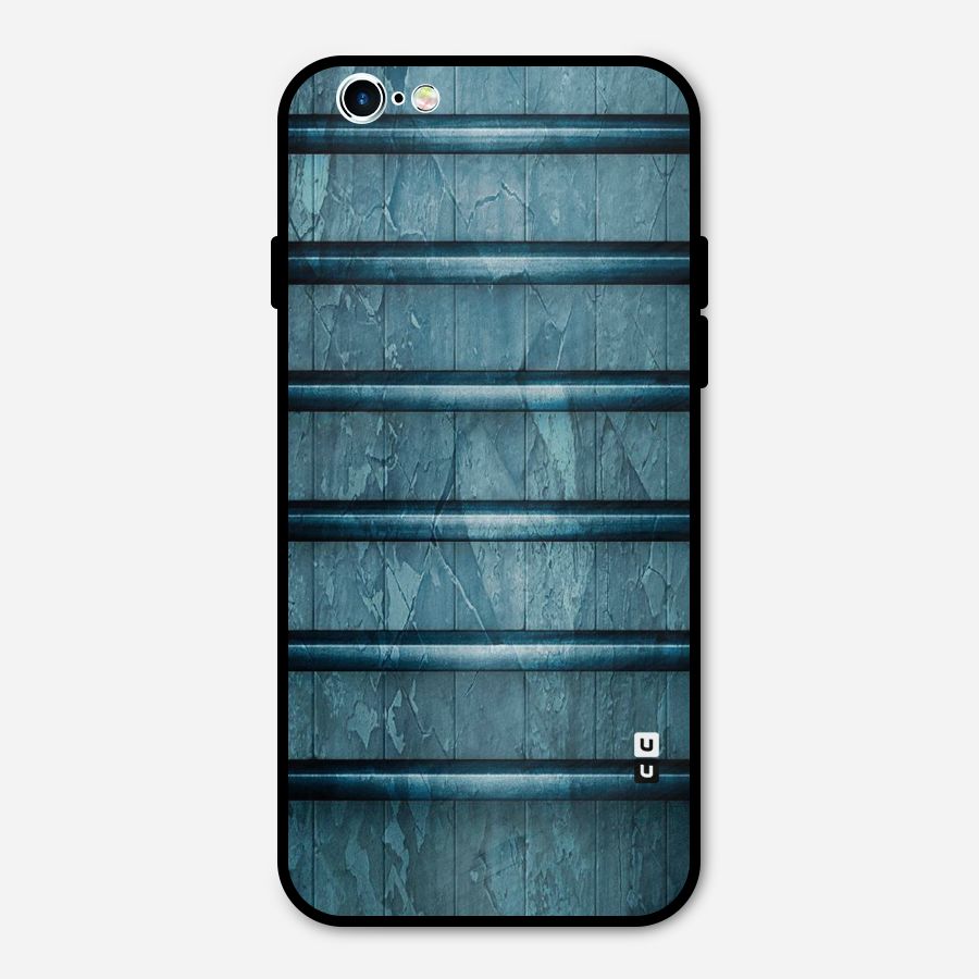 Rustic Blue Shelf Metal Back Case for iPhone 6 6s