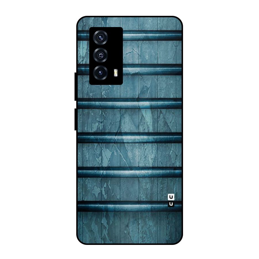 Rustic Blue Shelf Metal Back Case for iQOO Z5