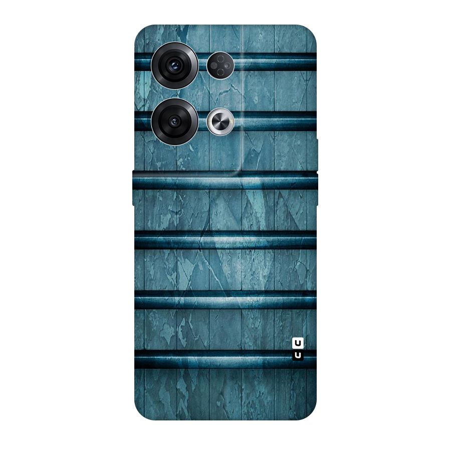 Rustic Blue Shelf Original Polycarbonate Back Case for Oppo Reno8 Pro 5G