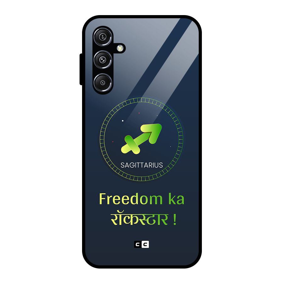 Sagittarius Rockstar Glass Back Case for Galaxy M34 5G