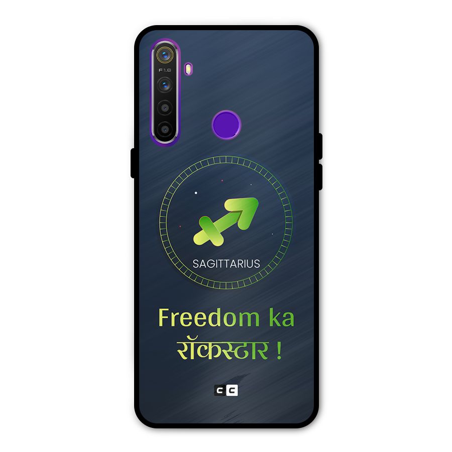 Sagittarius Rockstar Glass Back Case for Realme 5s