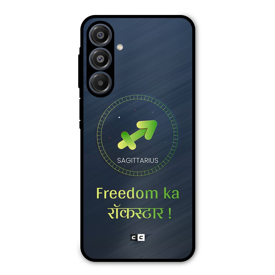Sagittarius Rockstar Metal Back Case for Galaxy A16 5G