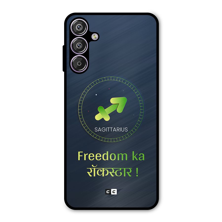 Sagittarius Rockstar Metal Back Case for Galaxy M15