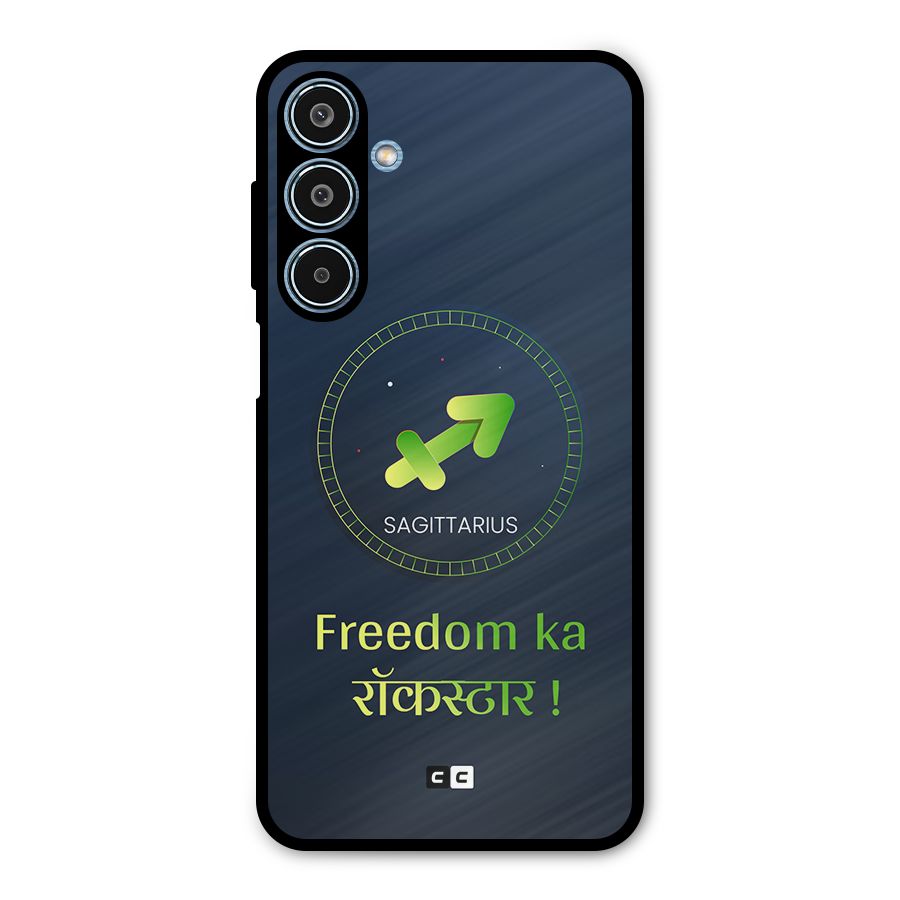 Sagittarius Rockstar Metal Back Case for Galaxy M35