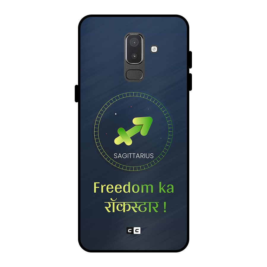 Sagittarius Rockstar Metal Back Case for Galaxy On8 (2018)