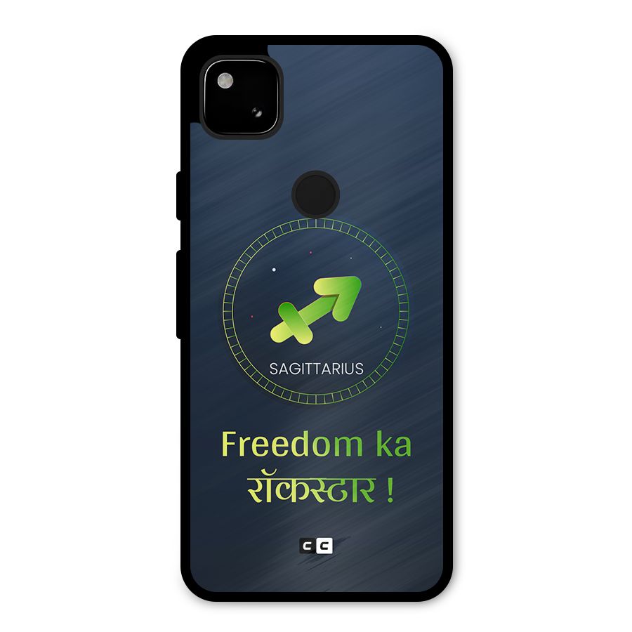 Sagittarius Rockstar Metal Back Case for Google Pixel 4a