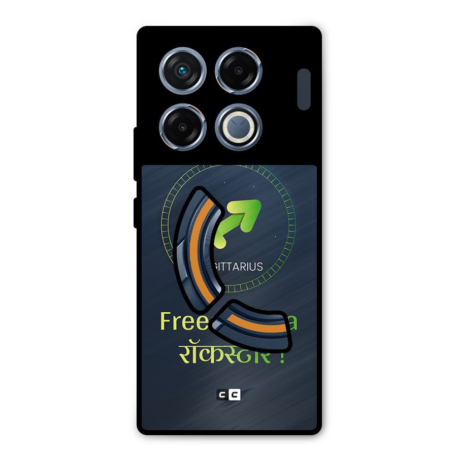 Sagittarius Rockstar Metal Back Case for Infinix GT 20 Pro