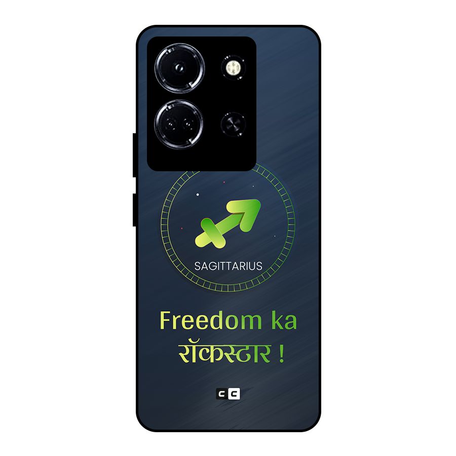 Sagittarius Rockstar Metal Back Case for Infinix Note 30 5G