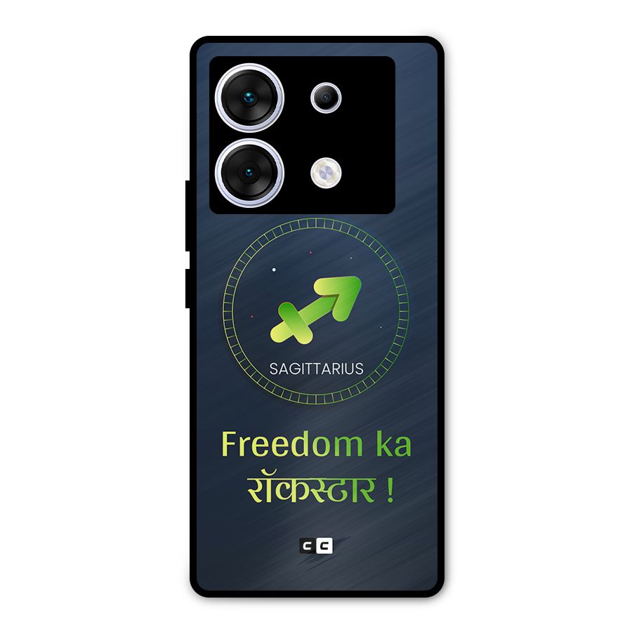 Sagittarius Rockstar Metal Back Case for Infinix Zero 30 5G