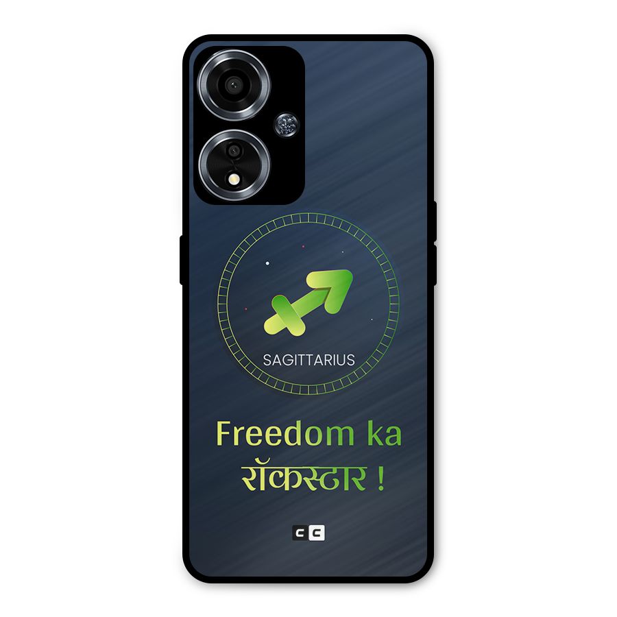 Sagittarius Rockstar Metal Back Case for Oppo A59
