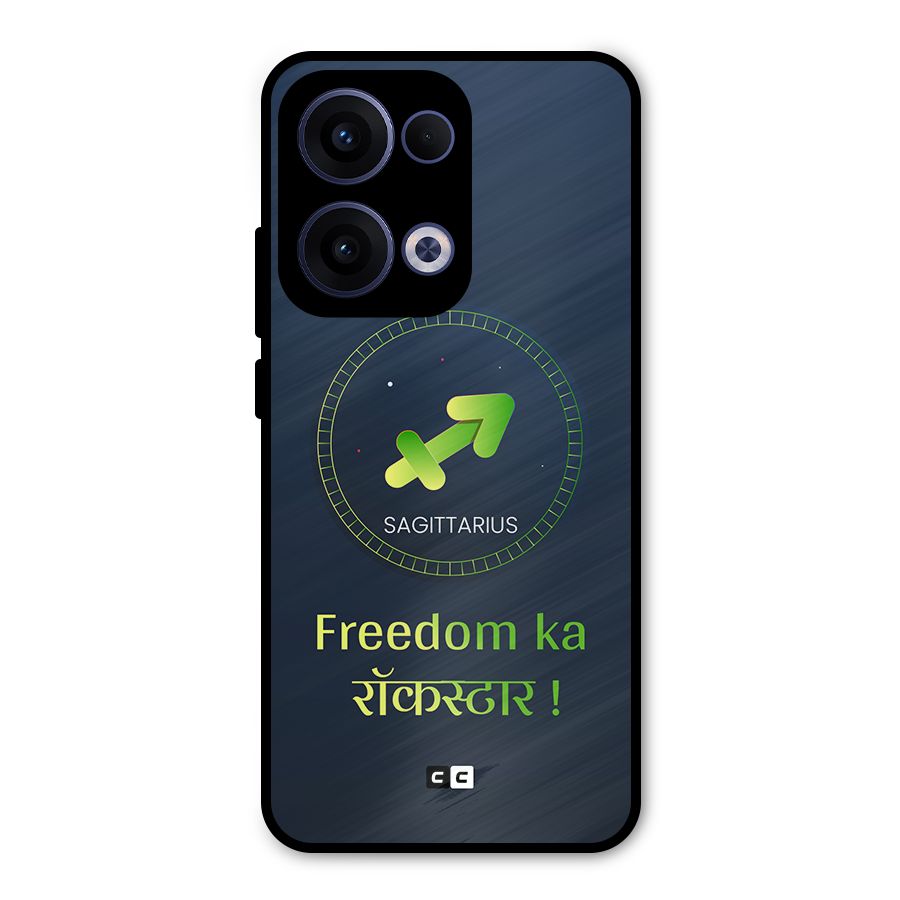 Sagittarius Rockstar Metal Back Case for Oppo Reno13