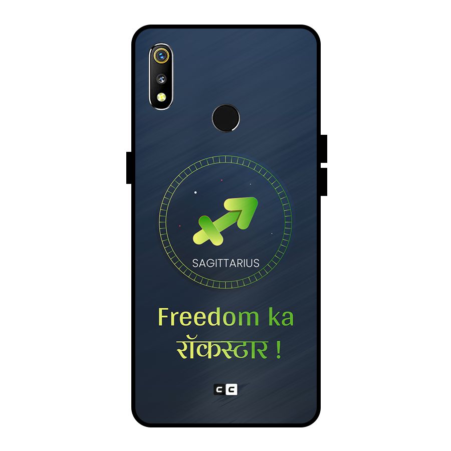 Sagittarius Rockstar Metal Back Case for Realme 3