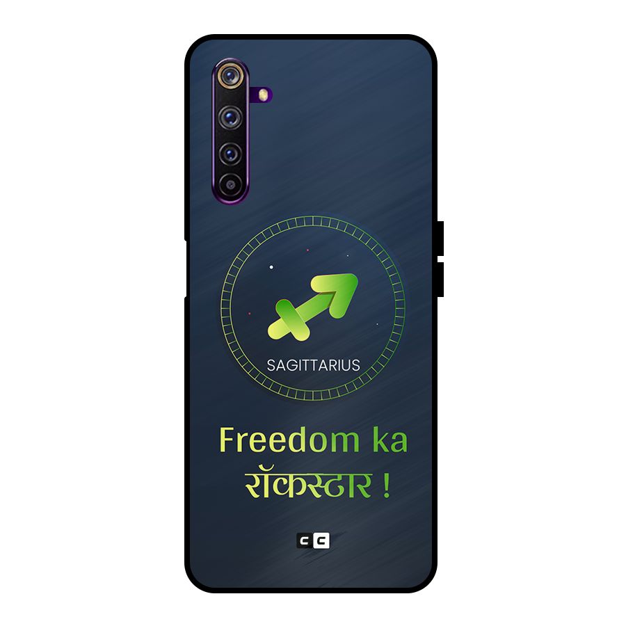 Sagittarius Rockstar Metal Back Case for Realme 6 Pro