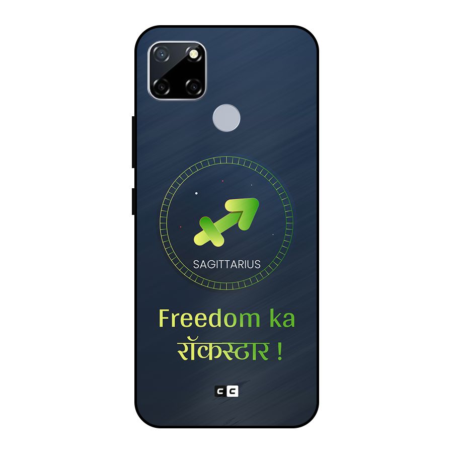 Sagittarius Rockstar Metal Back Case for Realme Narzo 20