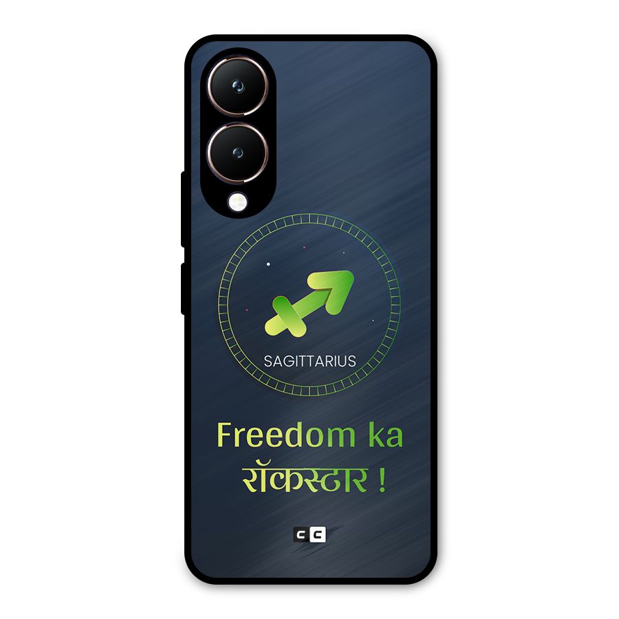 Sagittarius Rockstar Metal Back Case for Vivo Y28