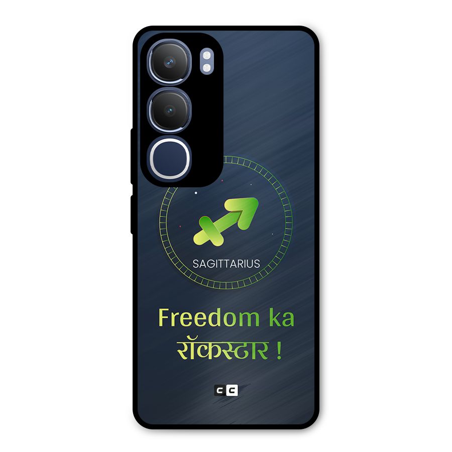 Sagittarius Rockstar Metal Back Case for Vivo Y29