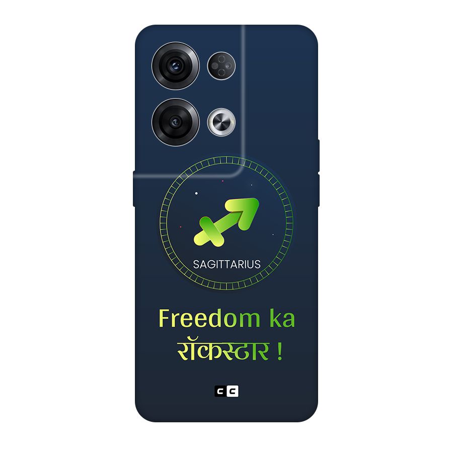 Sagittarius Rockstar Original Polycarbonate Back Case for Oppo Reno8 Pro 5G