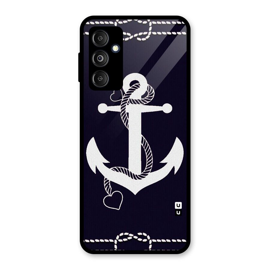 Sail Anchor Glass Back Case for Galaxy M14 5G