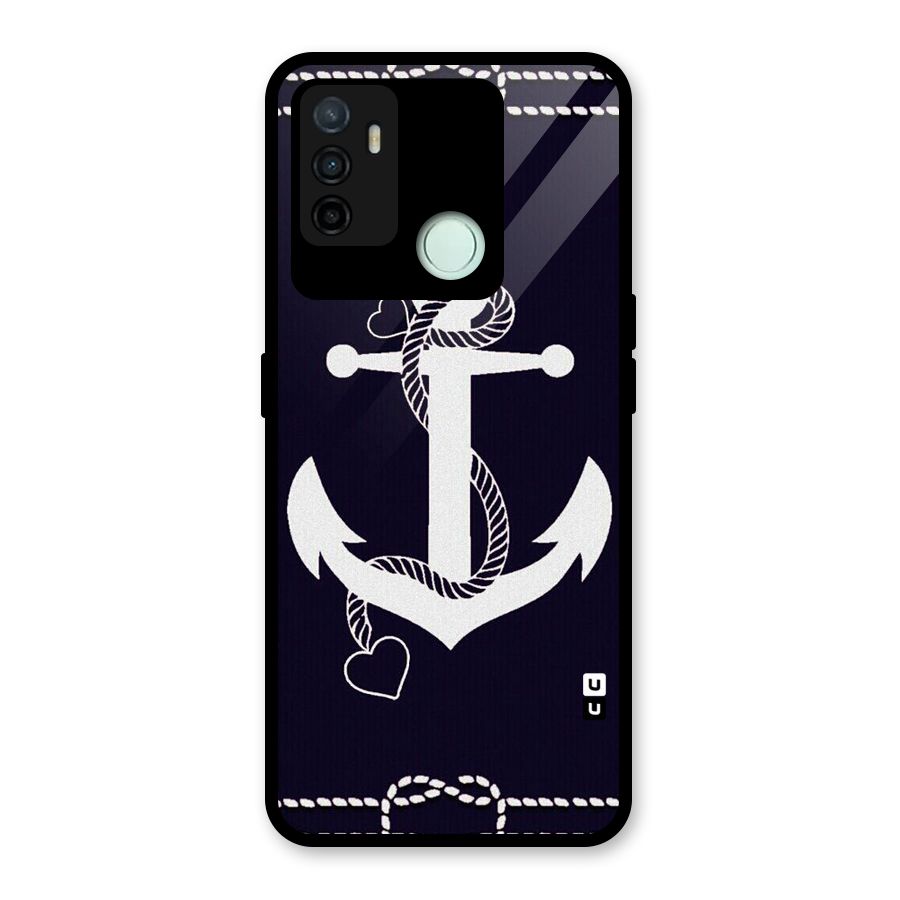 Sail Anchor Glass Back Case for Oppo A53