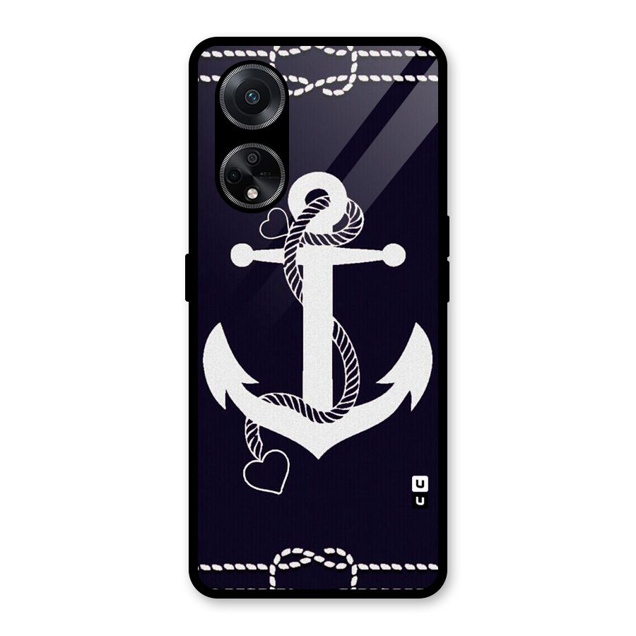 Sail Anchor Glass Back Case for Oppo F23