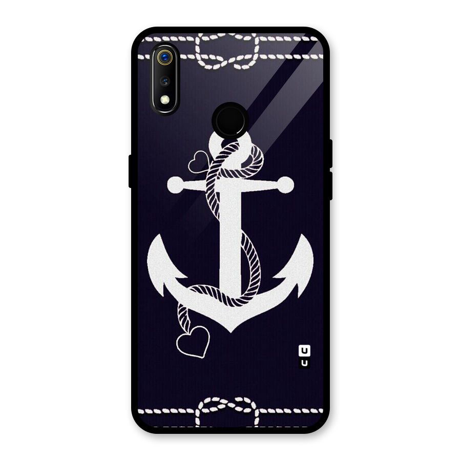 Sail Anchor Glass Back Case for Realme 3i