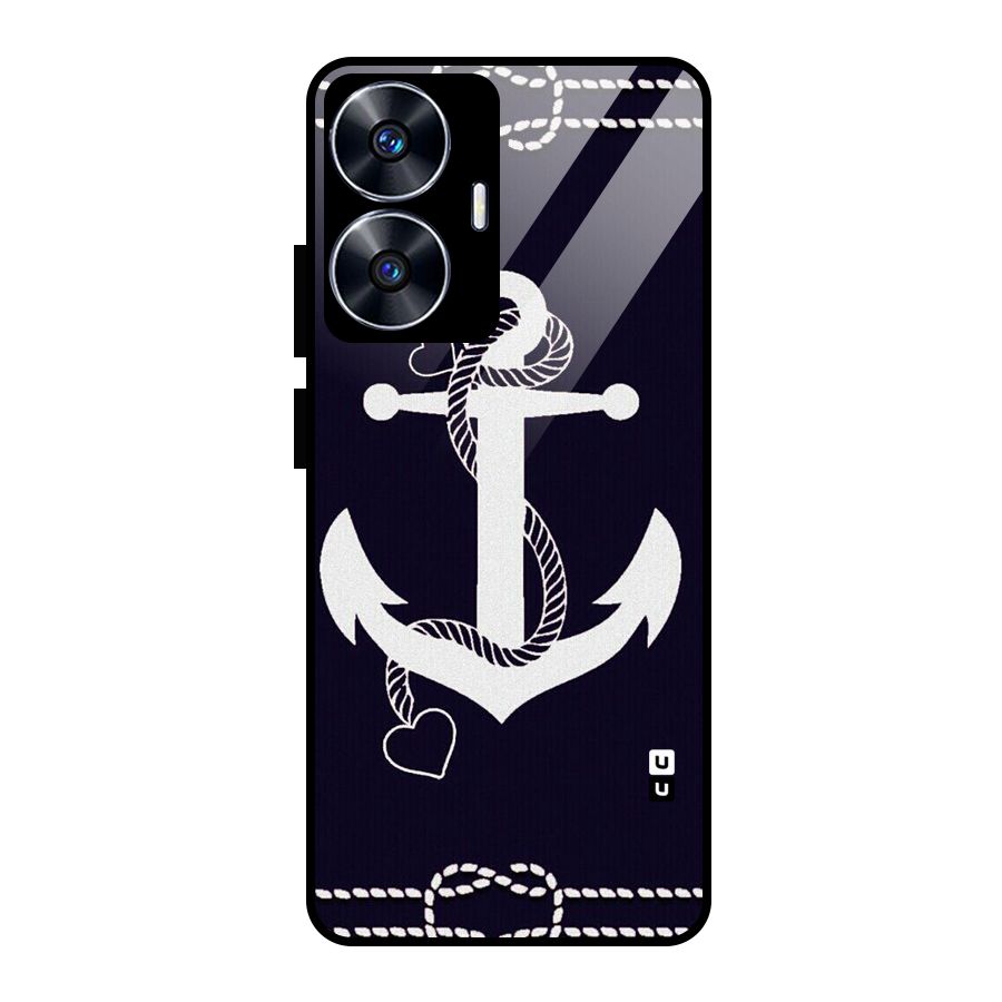Sail Anchor Glass Back Case for Realme Narzo N55