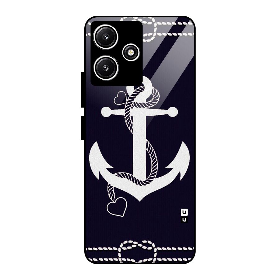 Sail Anchor Glass Back Case for Redmi 12 5G