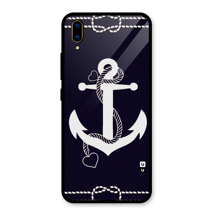 Sail Anchor Glass Back Case for Vivo V11 Pro
