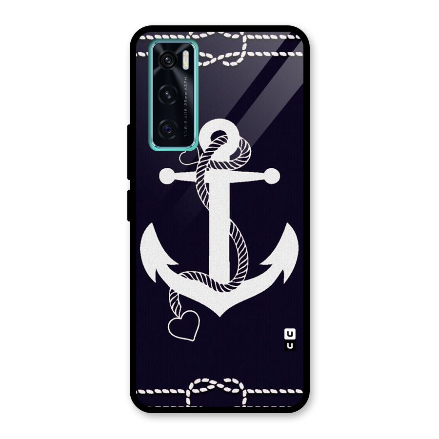 Sail Anchor Glass Back Case for Vivo V20 SE