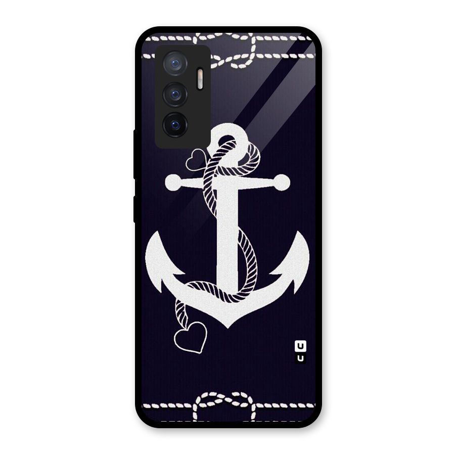 Sail Anchor Glass Back Case for Vivo V23e