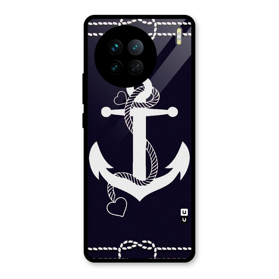 Sail Anchor Glass Back Case for Vivo X90