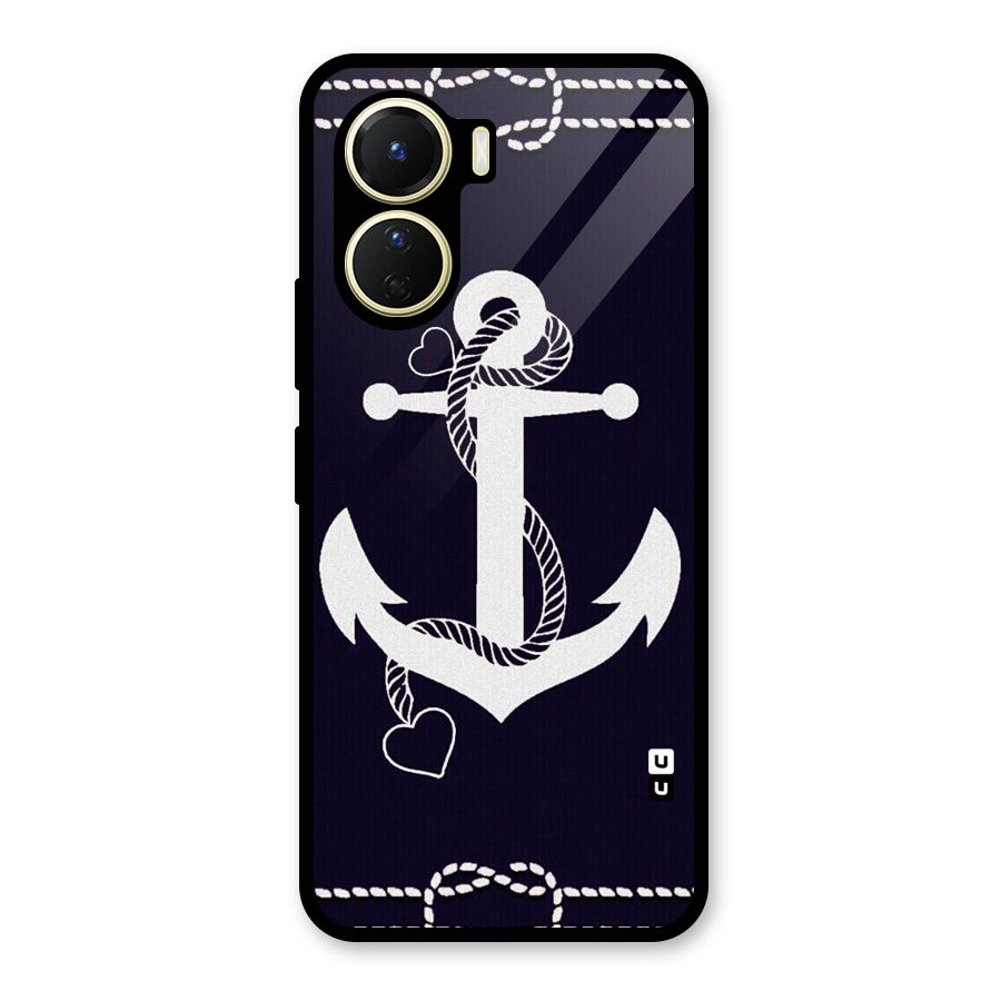Sail Anchor Glass Back Case for Vivo Y16
