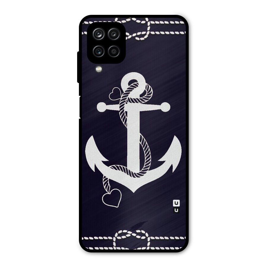 Sail Anchor Metal Back Case for Galaxy A12
