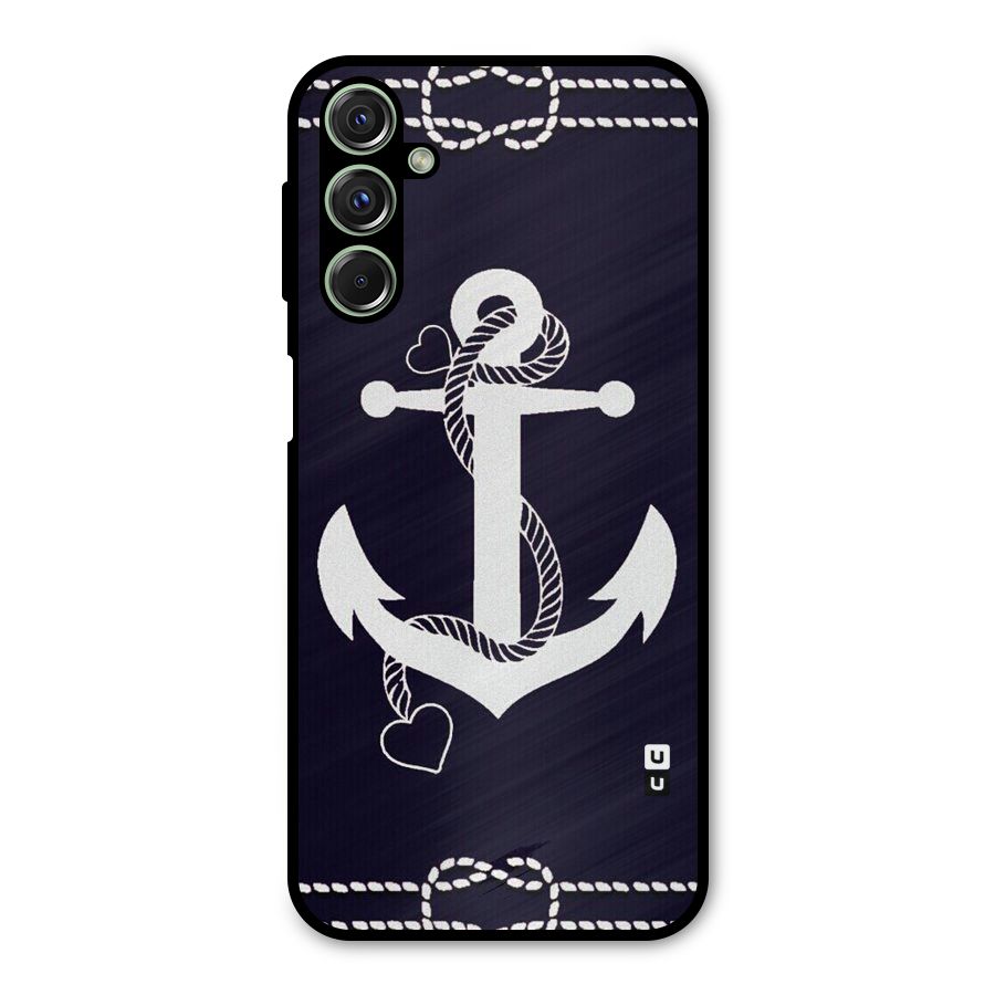 Sail Anchor Metal Back Case for Galaxy F34