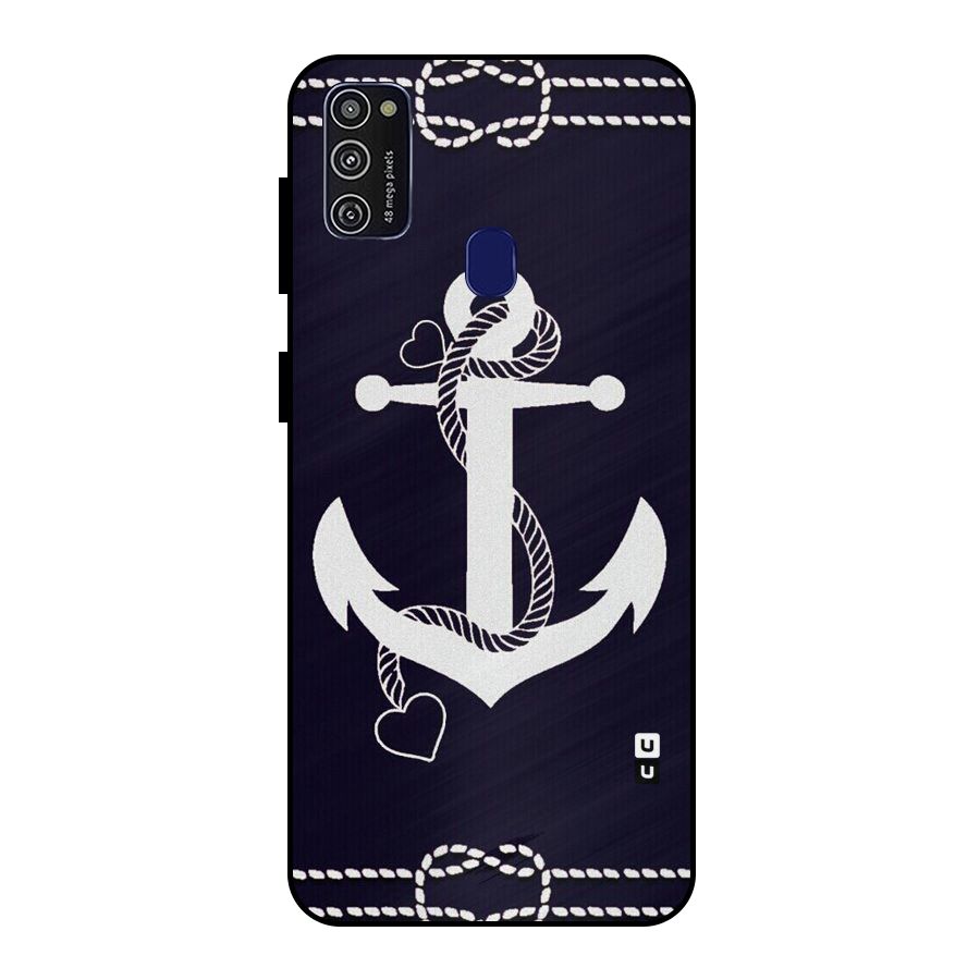 Sail Anchor Metal Back Case for Galaxy M30s