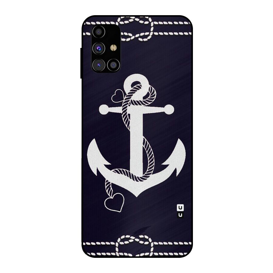Sail Anchor Metal Back Case for Galaxy M31s