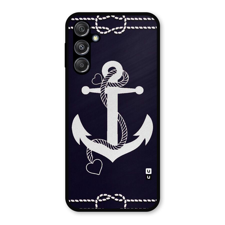 Sail Anchor Metal Back Case for Galaxy M34 5G