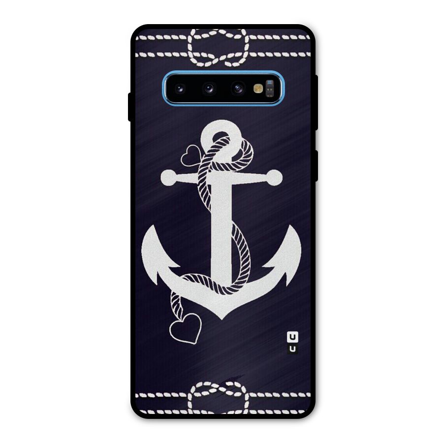 Sail Anchor Metal Back Case for Galaxy S10