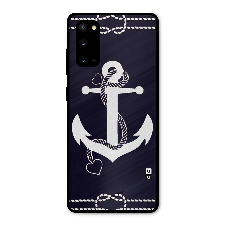 Sail Anchor Metal Back Case for Galaxy S20