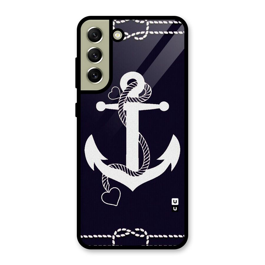 Sail Anchor Metal Back Case for Galaxy S21 FE 5G (2023)